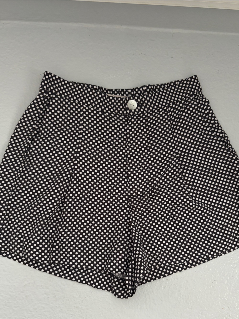 Brixton Black and White Polka Dot Skirted Bottoms